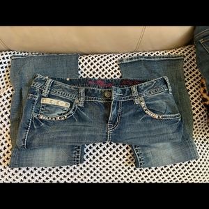 Rock & Roll Cowgirl Jeans Bling 30x34 Low Rose